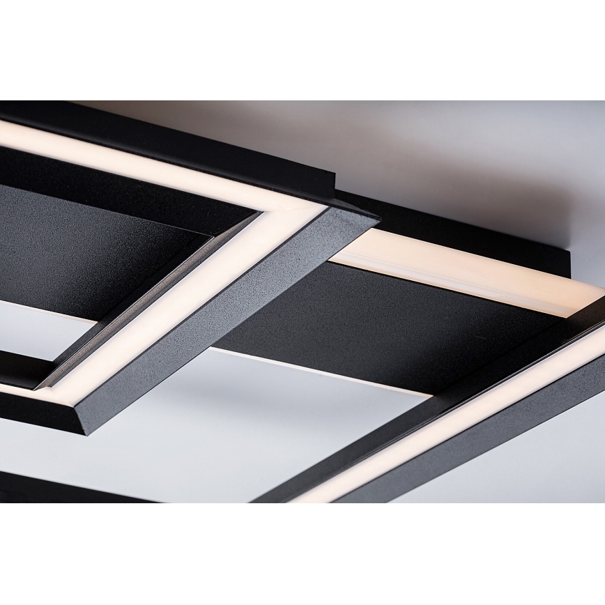 Rabalux - LED Ceiling Light LED/48W/230V 3000K Black 48.5x48.5 cm