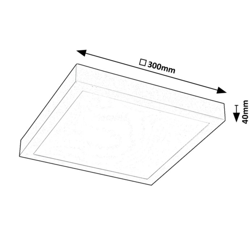Rabalux - LED Surface-mounted panel LED/18W/230V 4000K 30x30 cm