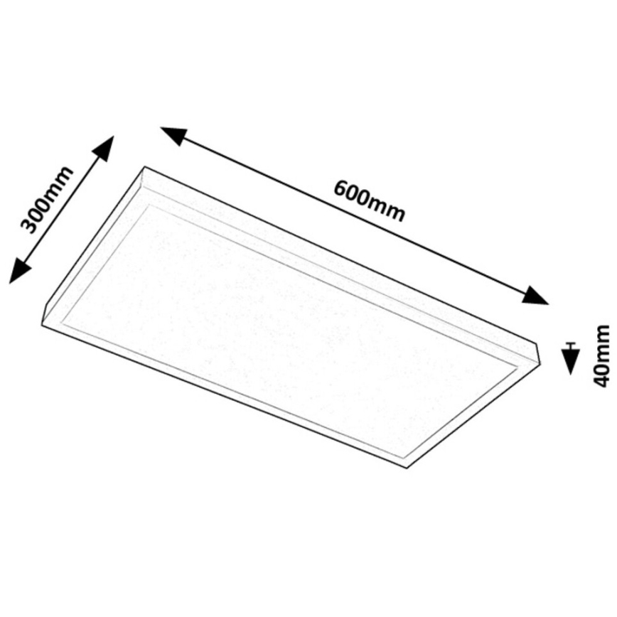 Rabalux - LED Surface-mounted panel LED/24W/230V 4000K 60x30 cm