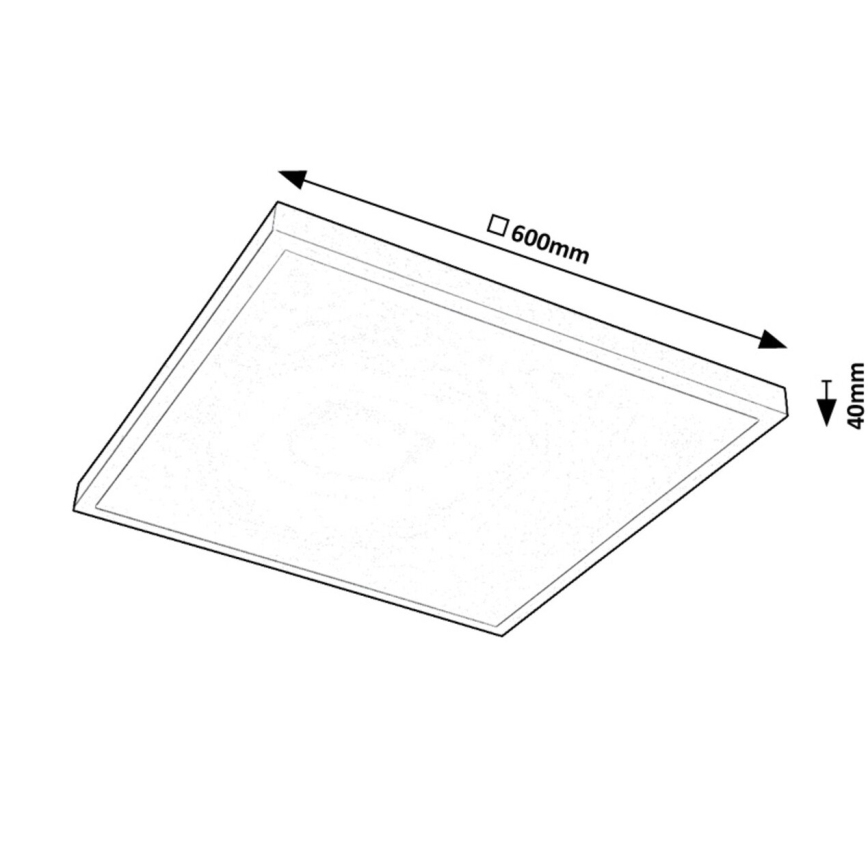 Rabalux - LED Surface-mounted panel LED/40W/230V 4000K 60x60 cm