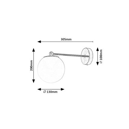 Rabalux - Wall light 1xE27/35W/230V gold