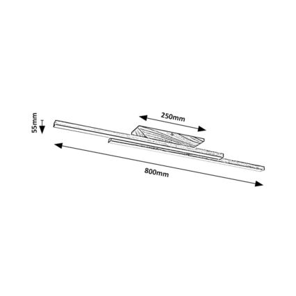 Rabalux - LED Ceiling light LED/21W/230V 4000K beech