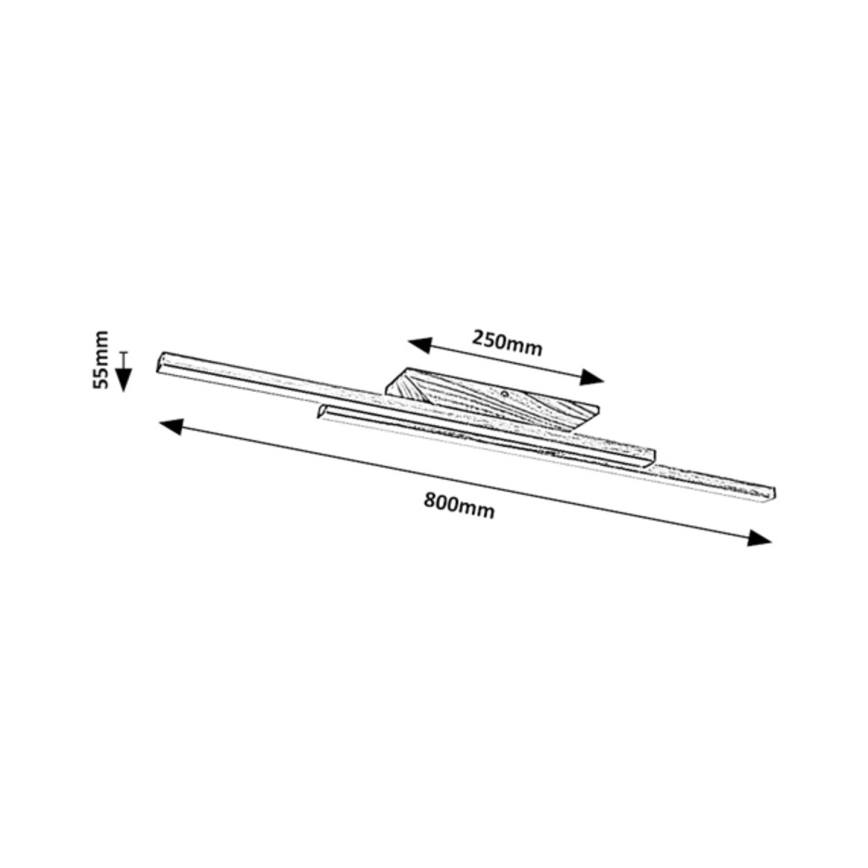 Rabalux - LED Ceiling light LED/21W/230V 4000K beech