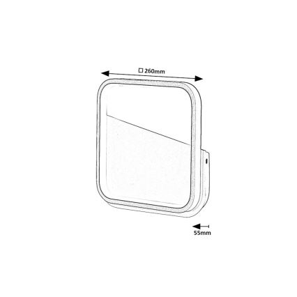 Rabalux - LED Wall light LED/13W/230V 4000K black
