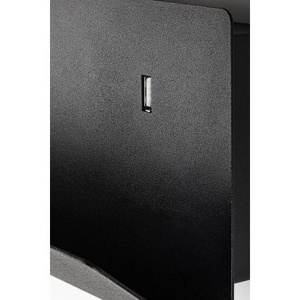 Rabalux - Wall lamp with shelf and USB port 1xGU10/25W/230V black