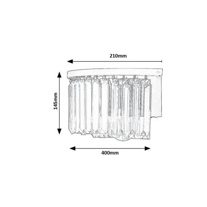 Rabalux - Wall light 1xE27/25W/230V