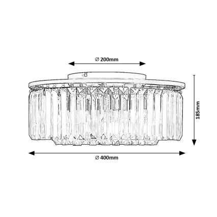 Rabalux - Ceiling light 3xE27/25W/230V