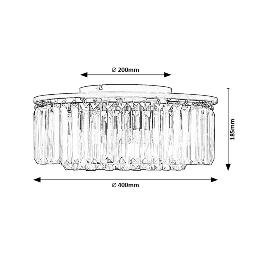 Rabalux - Ceiling light 3xE27/25W/230V