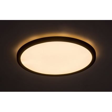 Rabalux - LED Ceiling light LED/24W/230V 3000/4000/6000K d. 29 cm black