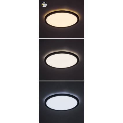 Rabalux - LED Ceiling light LED/36W/230V 3000/4000/6000K d. 40 cm black