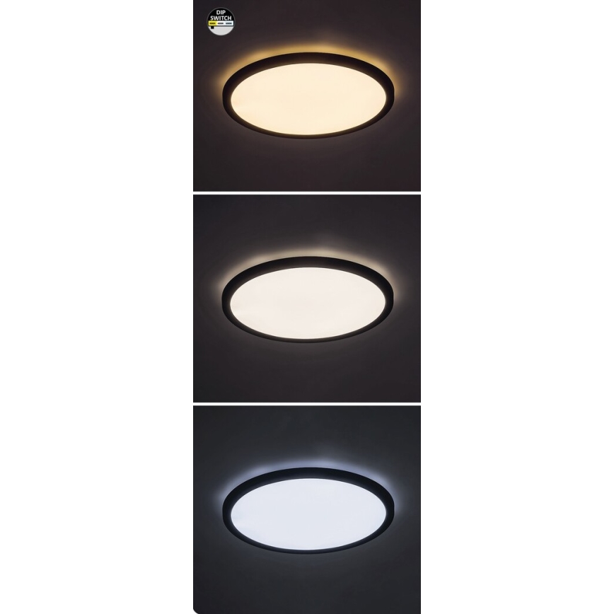 Rabalux - LED Ceiling light LED/36W/230V 3000/4000/6000K d. 40 cm black