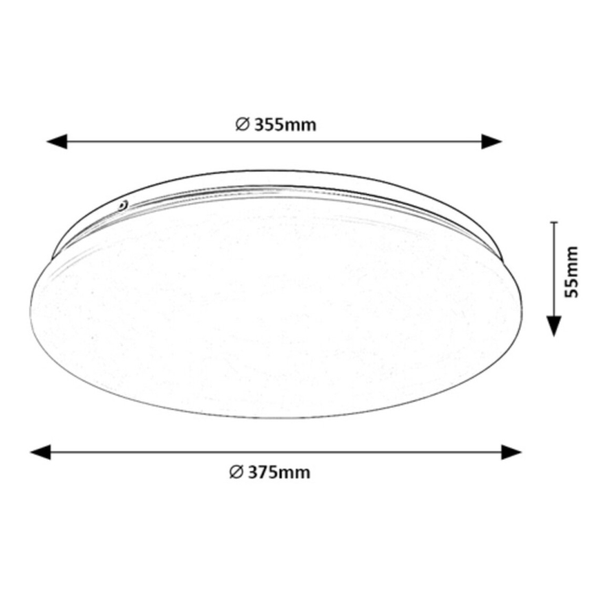 Rabalux - LED Ceiling light LED/24W/230V 3000K 37 cm