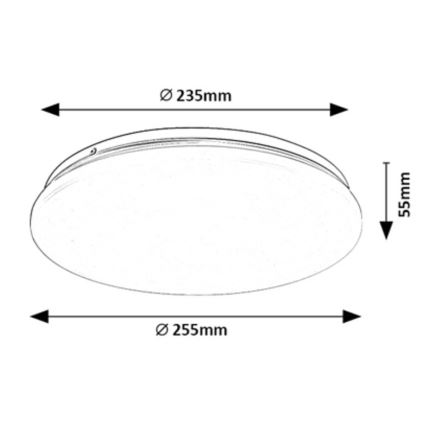 Rabalux - LED Ceiling light LED/12W/230V 4000K 25 cm