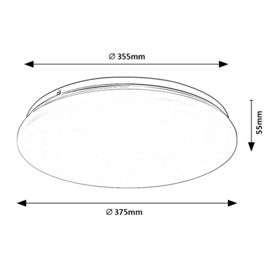 Rabalux - LED Ceiling light LED/24W/230V 4000K 37 cm