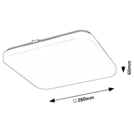 Rabalux - LED Ceiling light LED/12W/230V 3000K 28x28 cm