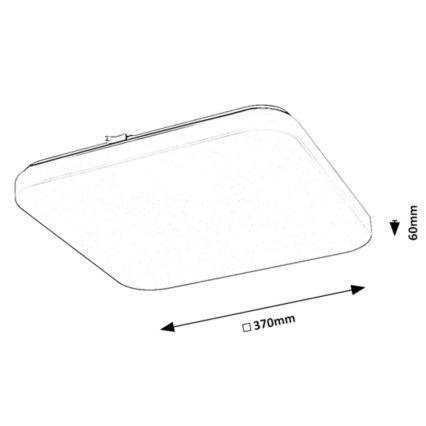 Rabalux - LED Ceiling light LED/24W/230V 3000K 37x37 cm