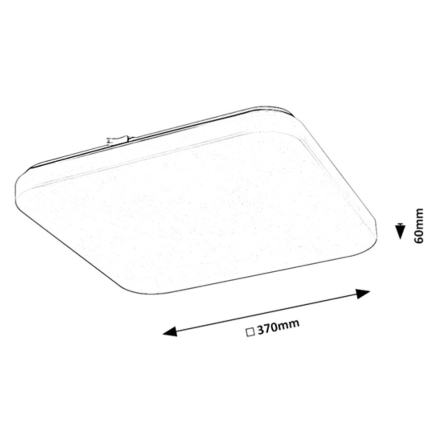 Rabalux - LED Ceiling light LED/24W/230V 3000K 37x37 cm