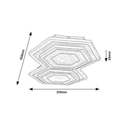 Rabalux - LED Ceiling light LED/44W/230V 3000/6000K