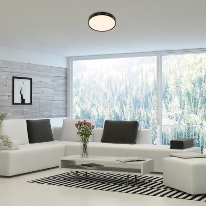 Rabalux - LED Ceiling light LED/25W/230V 4000K d. 39 cm black