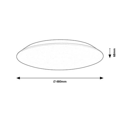 Rabalux - LED Ceiling light LED/45W/230V 4000K 48 cm