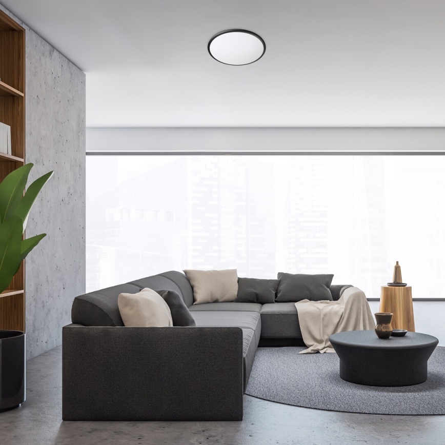 Rabalux - LED Ceiling light LED/24W/230V 3000K black 38 cm