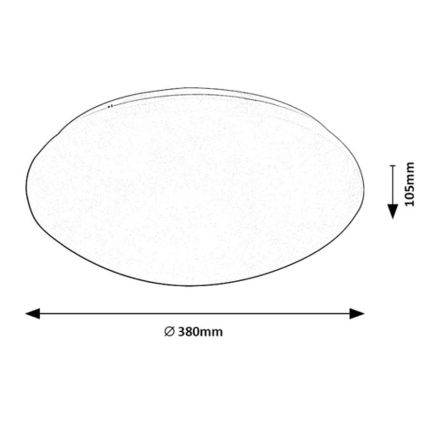 Rabalux - LED Ceiling light with a sensor LED/24W/230V IP44 4000K