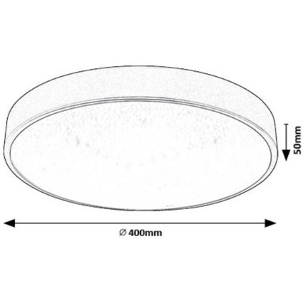 Rabalux - LED Ceiling light LED/24W/230V 4000K d. 40 cm