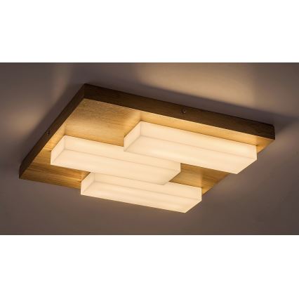 Rabalux - LED Ceiling light LED/30W/230V 3000K oak 40x40 cm