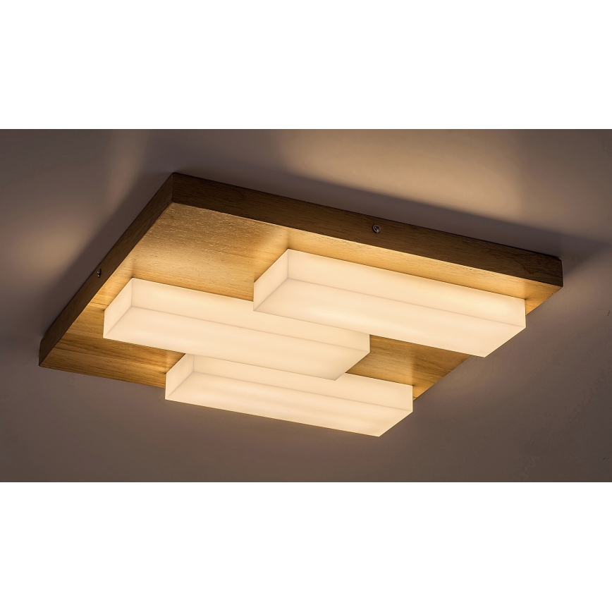 Rabalux - LED Ceiling light LED/30W/230V 3000K oak 40x40 cm