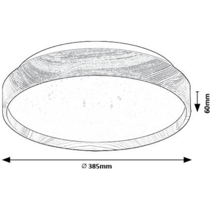 Rabalux - LED Ceiling light LED/24W/230V 3000K d. 38 cm