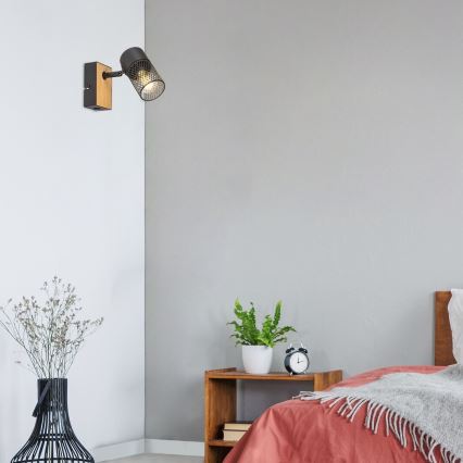 Rabalux - Wall spotlight 1xE14/40W/230V oak