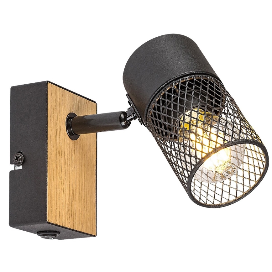 Rabalux - Wall spotlight 1xE14/40W/230V oak