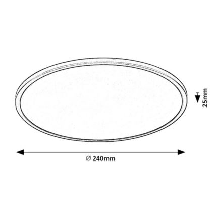 Rabalux - LED Dimmable ceiling light LED/15W/230V 3000K 24 cm