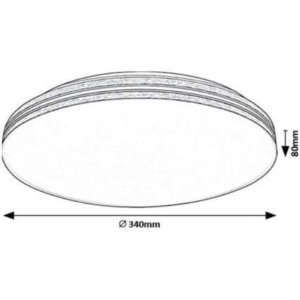 Rabalux - LED Ceiling light LED/18W/230V 4000K d. 34 cm