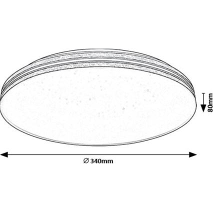 Rabalux - LED Ceiling light LED/18W/230V 3000K d. 34 cm