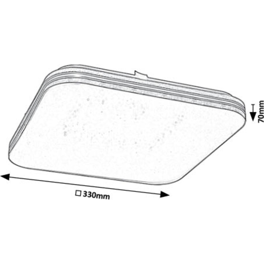 Rabalux - LED Ceiling light LED/18W/230V 3000K 33x33 cm