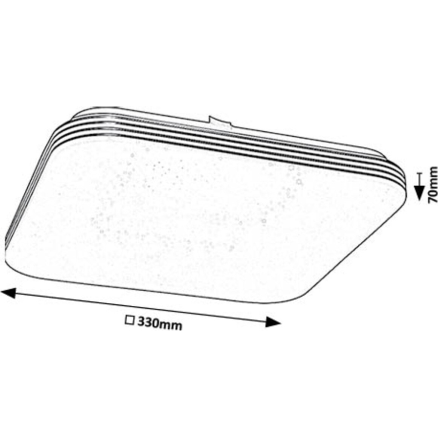 Rabalux - LED Ceiling light LED/18W/230V 4000K 33x33 cm