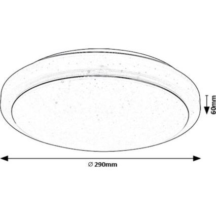 Rabalux - LED Ceiling light LED/12W/230V 3000K d. 29 cm