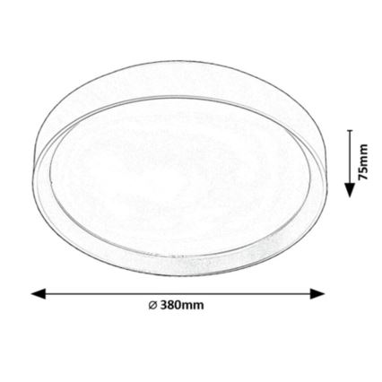Rabalux - LED Ceiling light LED/25W/230V 3000K d. 38 cm