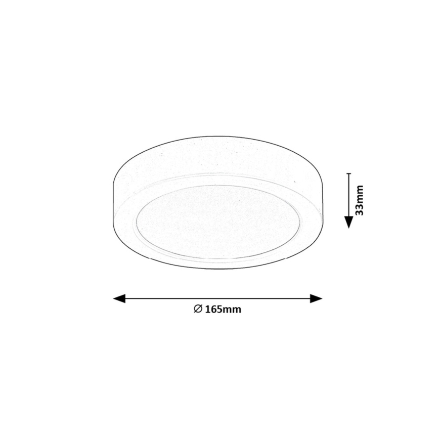 Rabalux - LED Ceiling light LED/15W/230V 4000K d. 16 cm white