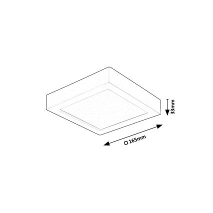 Rabalux - LED Ceiling light LED/15W/230V 4000K 16x16 cm white