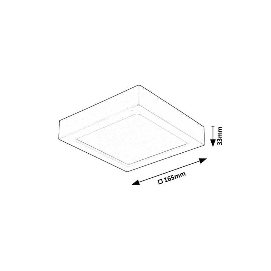 Rabalux - LED Ceiling light LED/15W/230V 4000K 16x16 cm white