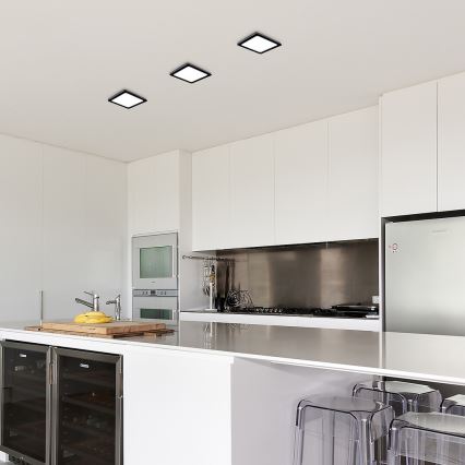 Rabalux - LED Ceiling light LED/15W/230V 4000K 16x16 cm black