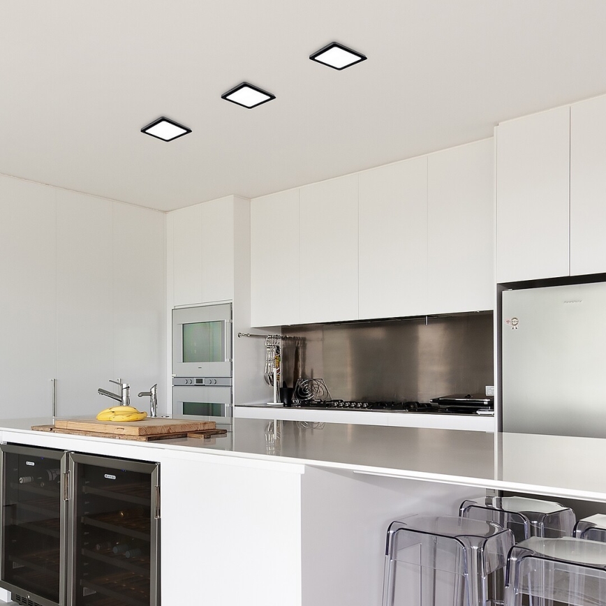 Rabalux - LED Ceiling light LED/15W/230V 4000K 16x16 cm black