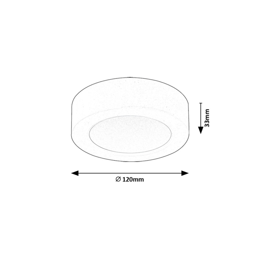 Rabalux - LED Ceiling light LED/7W/230V 3000K d. 12 cm white