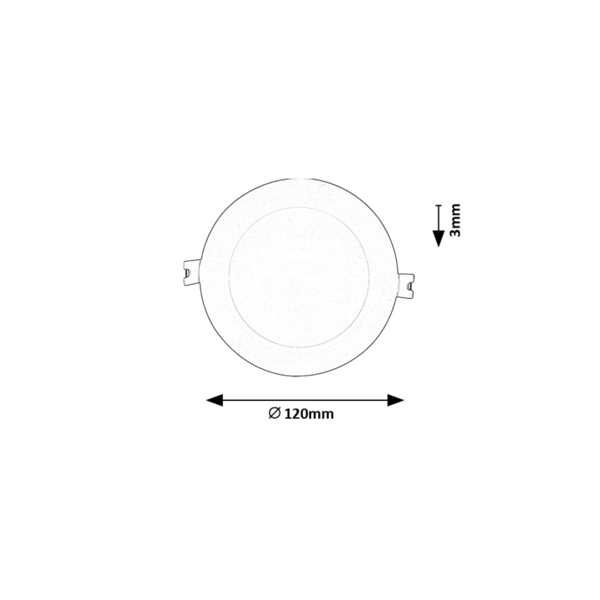 Rabalux - LED Recessed light LED/6W/230V 3000K d. 12 cm white