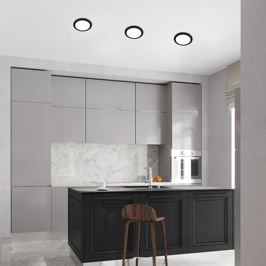 Rabalux - LED Recessed light LED/3W/230V d. 9 cm black