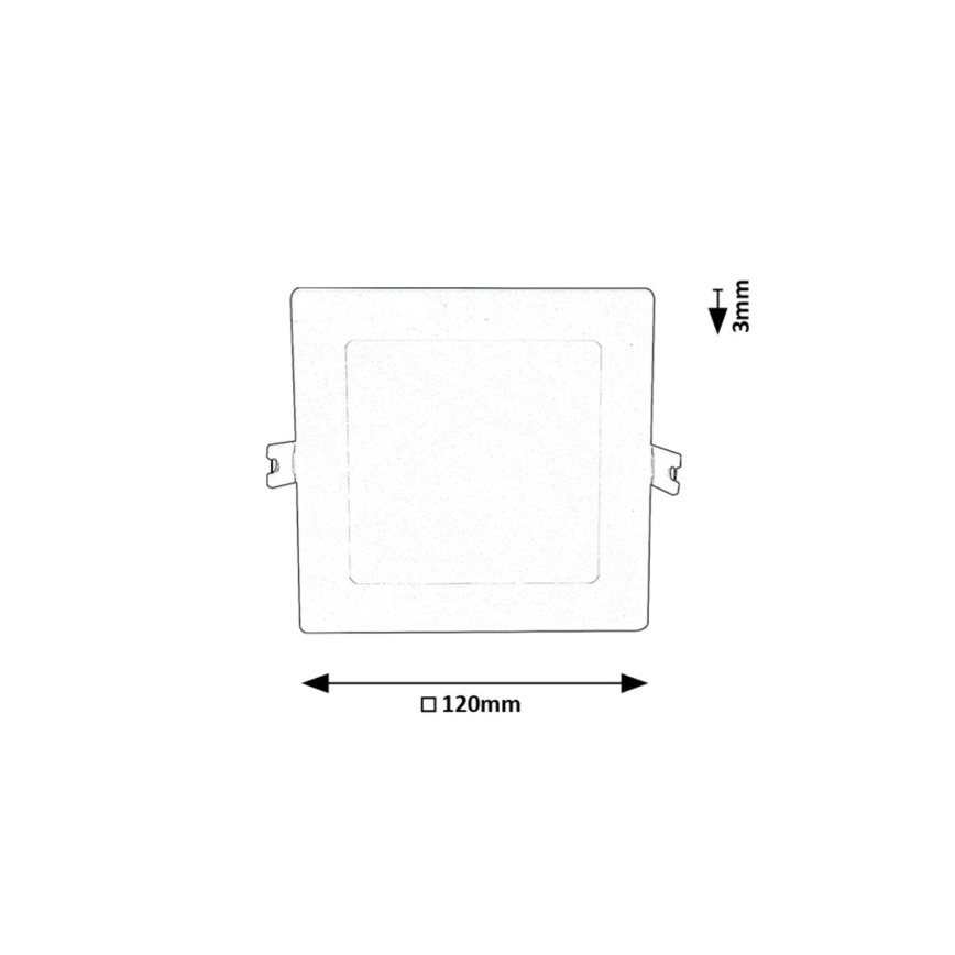 Rabalux - LED Recessed light LED/6W/230V 12x12 cm white