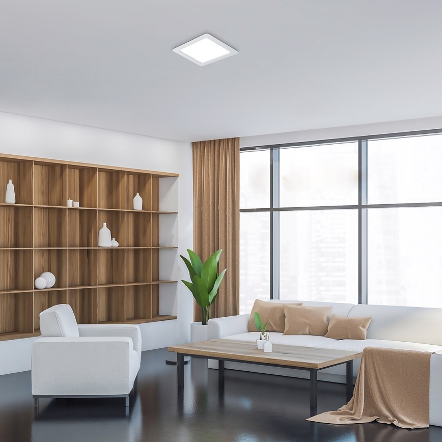 Rabalux - LED Recessed light LED/18W/230V 22x22 cm white