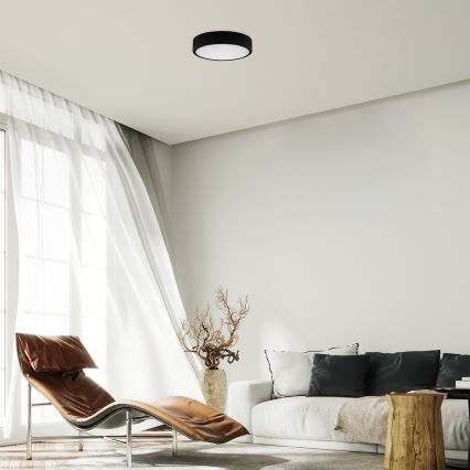 Rabalux - LED Ceiling light LED/22W/230V 3000/4000/6000K d. 21 cm black